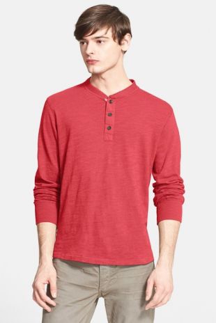 Slub Cotton Slim Fit Henley