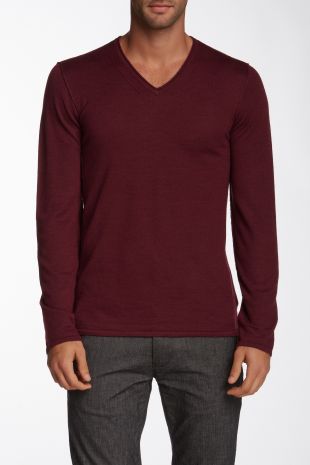 Long Sleeve V Neck Sweater