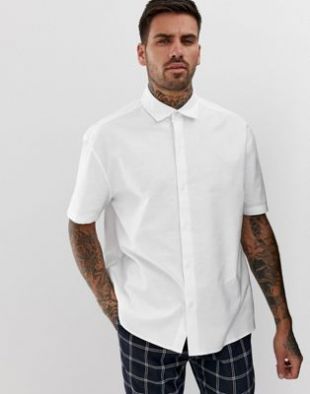Asos Chemise Oxford oversize en blanc
