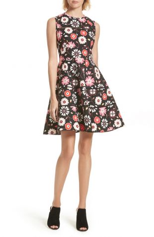 Casa flora fit & flare dress