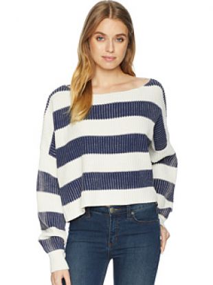Free People Just My Stripe Pullover