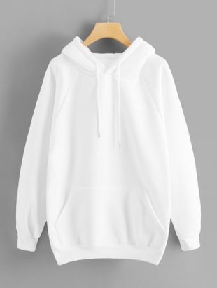 Romwe Sweat shirt simple à poche kangourou