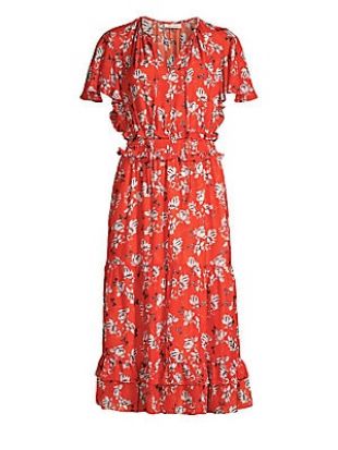 Mercerie Floral Silk Dress