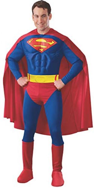Rubie's-déguisement officiel I-888016L Superman Costume Adulte Classique, L