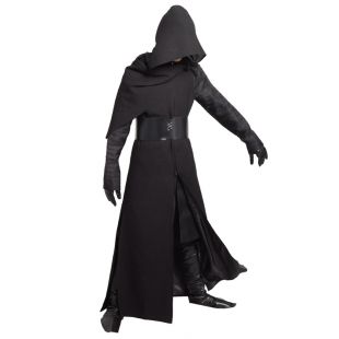 Adulte Hommes Dirige Kylo Ren Costume Star Wars Cosplay Uniforme Noir Ensemble Complet Halloween Vêtements
