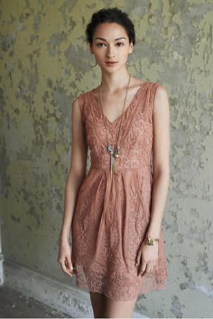 Yoana Baraschi for deals Anthropologie At Dusk Lace Embroidered Dress Size 8