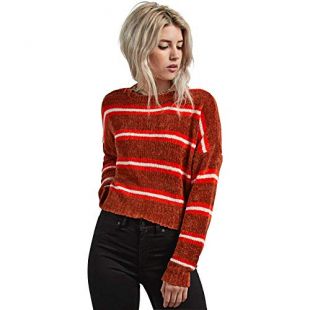Volcom Women's The The Favorite Cropped Crew Neck Sweater Pullover