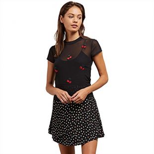 Volcom Women's Cher Ray Short Sleeve Fitted Tee T-Shirt