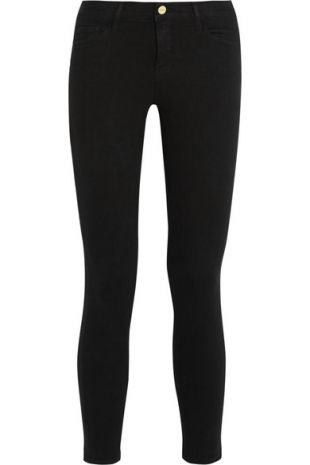 Frame Le Color cropped mid rise skinny jeans