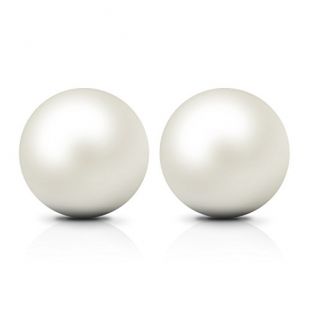 JewelryPalace 6.5mm Perle d'Eau Douce Cultivée Bouton Boucles d'oreilles Clous et Puces en Argent 925