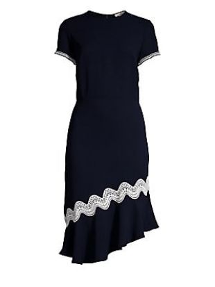 Dinan Crochet Trim Dress