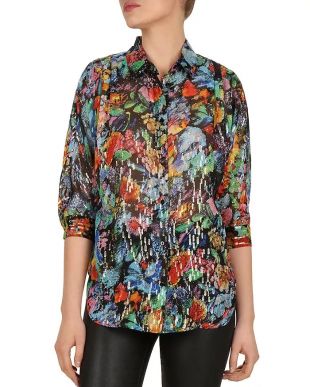 Tokyo Night Floral-Print Shirt