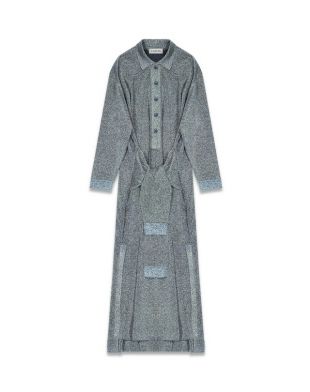 Lanvin robe longue en lurex