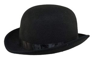 Black Blended Wool Derby Hat