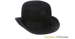 STACY ADAMS Men's Wool Derby Hat, Black, X-Large