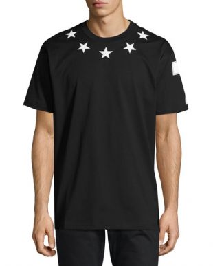 Givenchy - Columbian-Fit Star-Appliqué T-Shirt