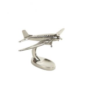 Sphère 009816 Avion Métal Argent 20 x 15 x 29 cm