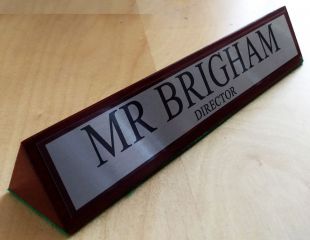 Plaque de bureau personnalisable