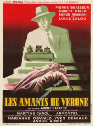 Reproduction Affiche "Les amants de Verone"