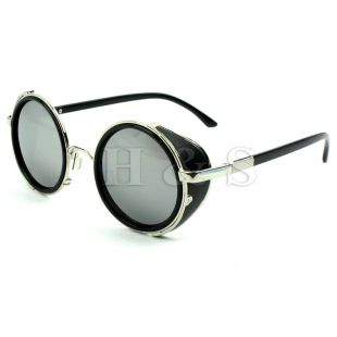 Steampunk Lunettes de soleil 50s lunettes rondes Cyber lunettes vintage rétro style blinder