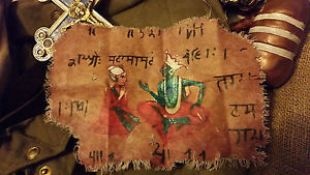 Indiana Jones Movie Prop Sanskrit Manuscript Replica (Sankara Cloth) Indy Prop