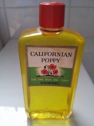 extremely rare small 9cm in height vintage bottle Californian Poppy Oil