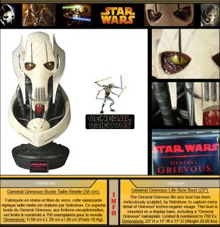 General Grievous Mini Bust – Gentle Giant 1/6 – Édition Limitée #5118/7000 – Neuf