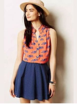 top à motifs poulpe taille 36