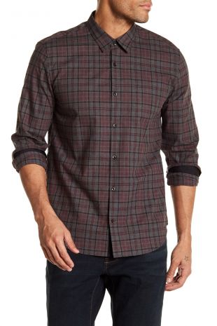 Plaid Slim Fit Button Down Shir