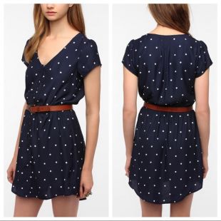 Kimchi Blue Silky Sabrina Shirtdress