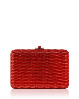 Judith Leiber Couture Slim Slide Crystal Evening Clutch Bag
