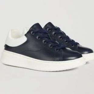 Sneakers homme bleue marine cuir