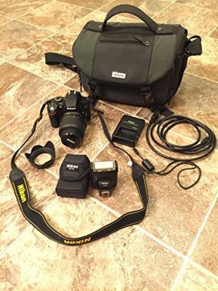 Nikon D3200 24.2 MP CMOS Digital SLR Camera with NIKKOR 18-55mm ED II Lens (Black) - International Version (No Warranty)