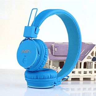 Bluetooth Stéréo Pliable On-Ear Casques, dulcii® sans fil / filaire À double capacité Oreillettes Bluetooth support carte MicroSD / radio FM, microphone intégré pour les appels mains
