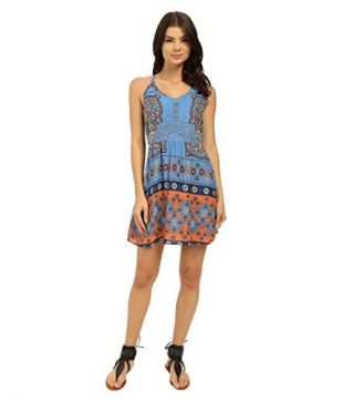 Roxy T-Shirt de Danse tissé Robe - Bleu - Large