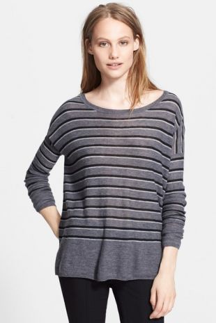 vince - | Stripe Wool Blend Sweater