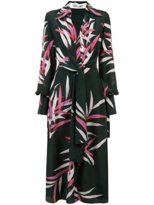 Plunge Wrap Front Dress