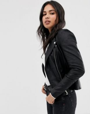 Y.A.S - sophie soft leather biker jacket