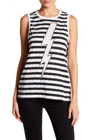 Stripe Lightning Bolt Tank