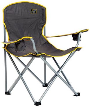 Quik Chaise Heavy Duty Chaise de Camping Pliante – Gris