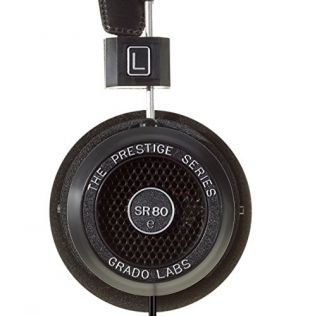 Grado Labs SR80E Noir Supraaural Bandeau Casque - Casques (Supra-aural, Bandeau, avec Fil, 20-20000 Hz, 99,8 DB, Noir)