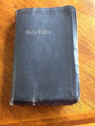 Holy Bible King James KJV Holman Black 1940s Vintage