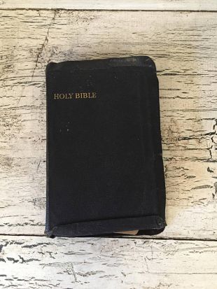 Vintage Tattered Holy Bible 1940s- Perfect for Wedding or Gift - Simple Style