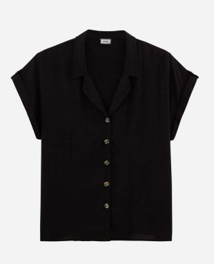 Chemise à manches courtes noire