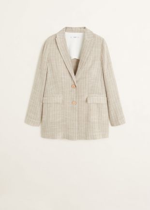 Veste structurée rayures