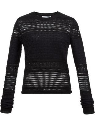 DEREK LAM 10 CROSBY  perforated sweater