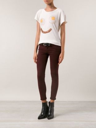 t-shirt oeufs au plat taille L