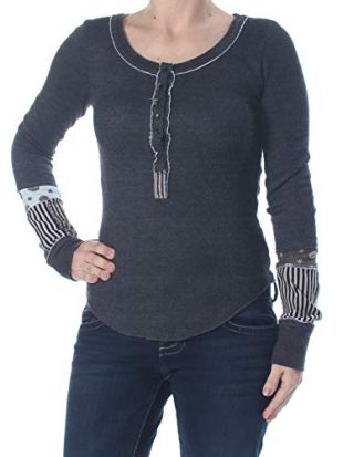 Free People Railroad Henley Ivory XS (Women's 0-2)