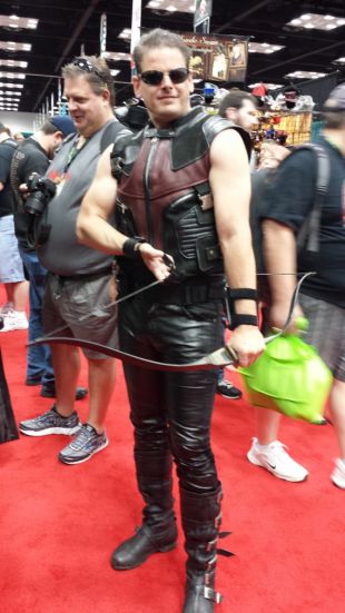 Custom Leather Jacket based on Hawkeye from Avengers