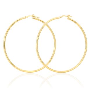 Créoles en or 50mm de diamètre